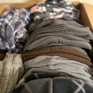 Handmade Adult Fleece Winter Hats Bundle NEW!